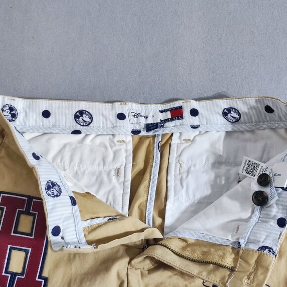 Disney X Tommy Hilfiger chino pants men's size 30/30 Tan Celebrate Mickey Mouse - Picture 9 of 16